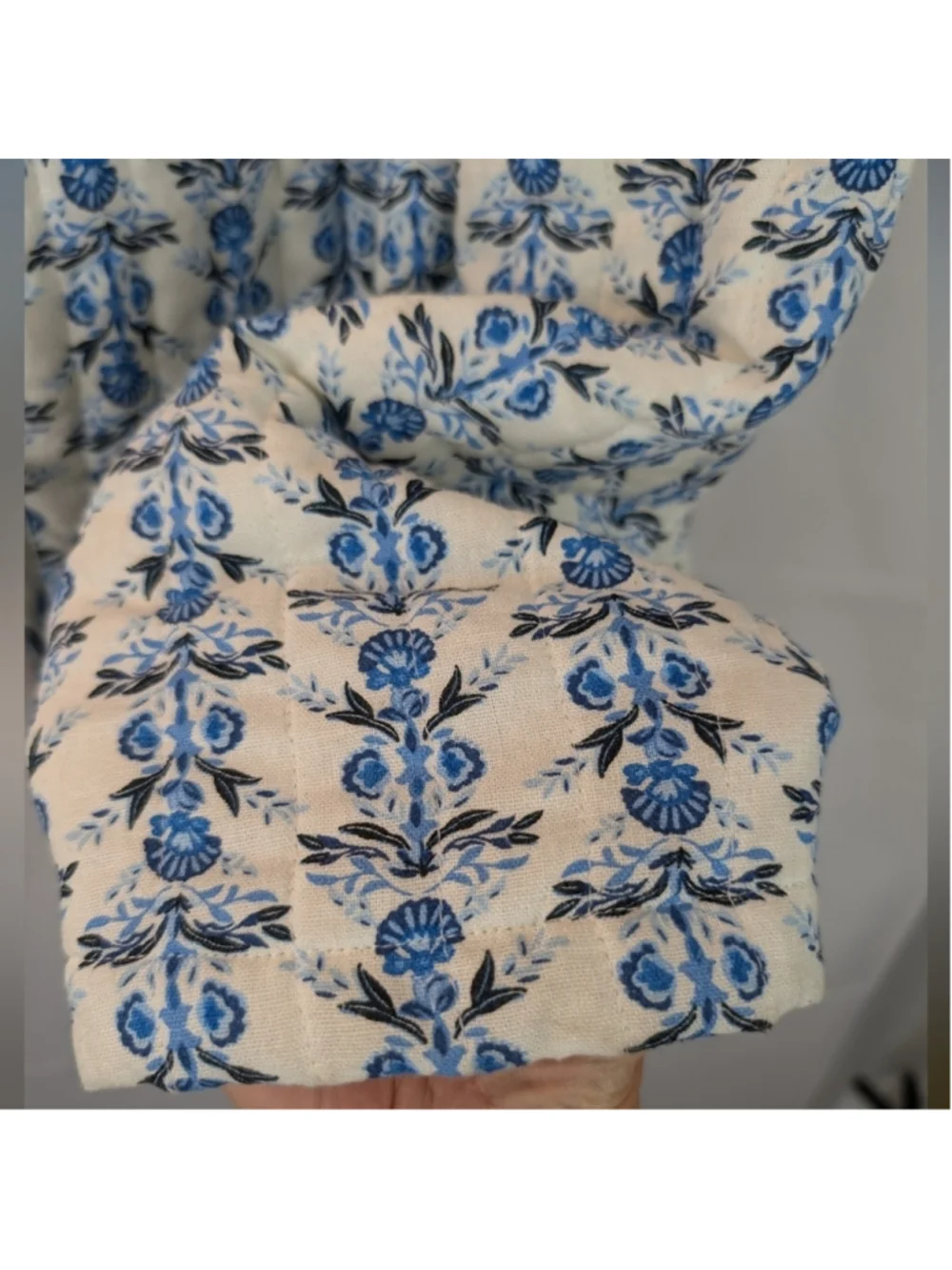 House Of Harlow Floral Blue and White Women's Jacket Size L New No Tags